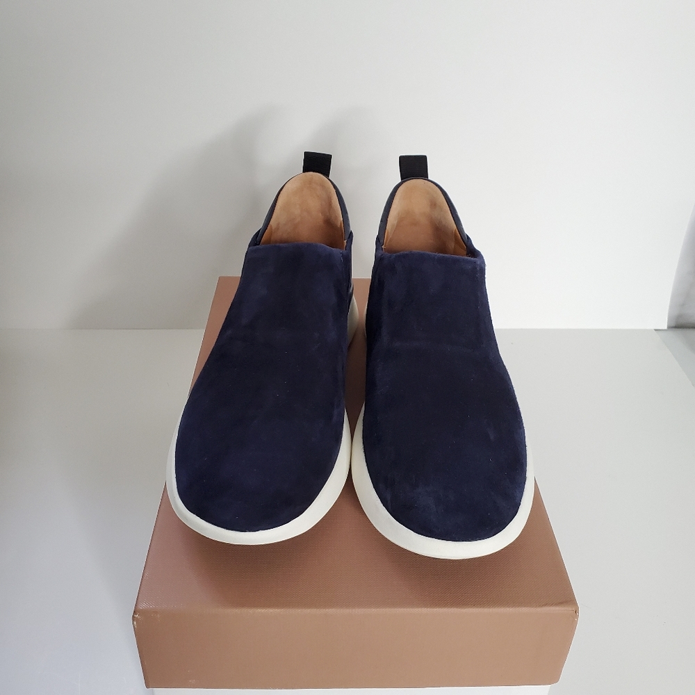 NWT VIA SPIGA Laverno Blue Slip-On Suede Sneakers - Picture 7 of 11